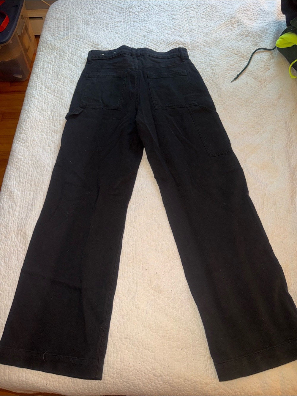 American Eagle Dreamy Drape Stretch Super High-Waisted Baggy Wide-Leg Jeans - Picture 7 of 8